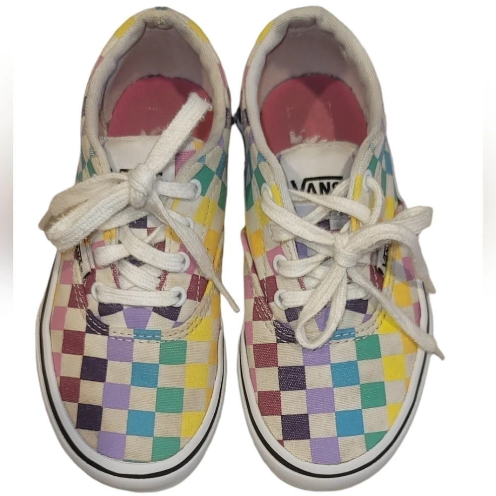 Vans multicolored checked lace-up sneakers
